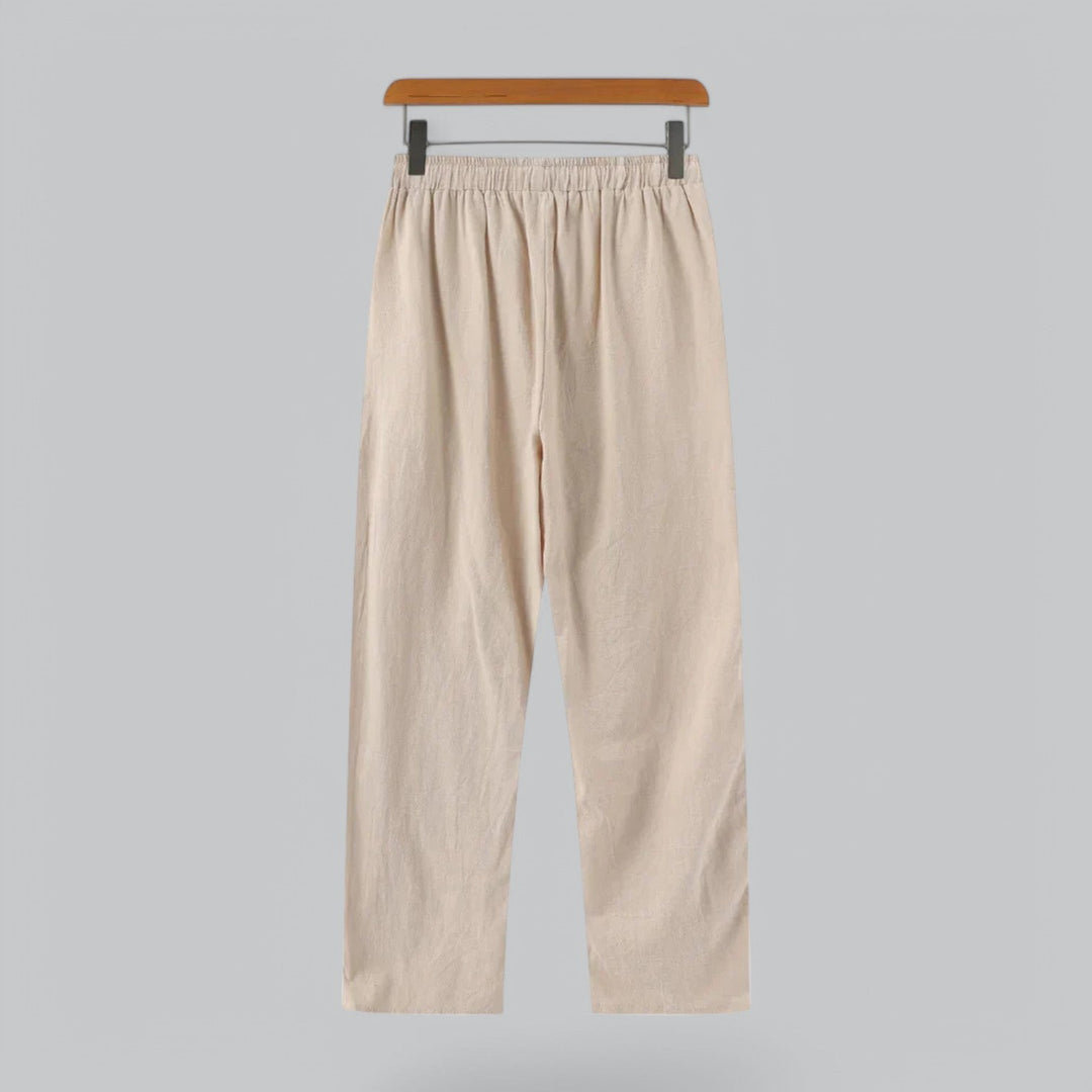 Linen Blend Relaxed Fit Summer Pants - Armoire Melbourne