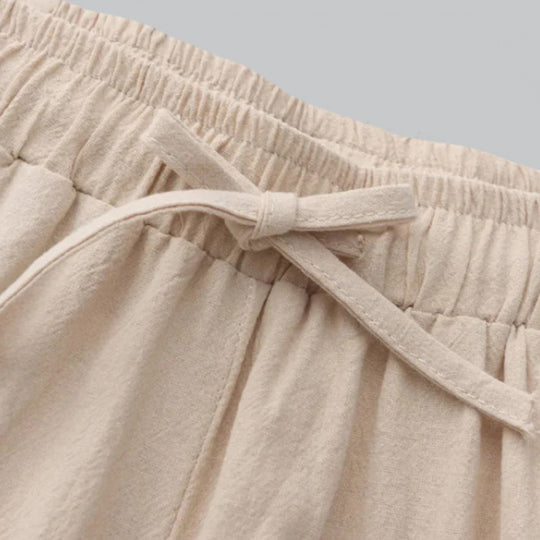 Linen Blend Relaxed Fit Summer Pants - Armoire Melbourne