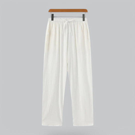 Linen Blend Relaxed Fit Summer Pants - Armoire Melbourne