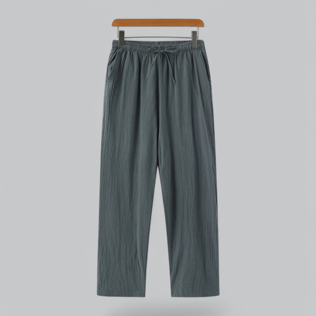Linen Blend Relaxed Fit Summer Pants - Armoire Melbourne