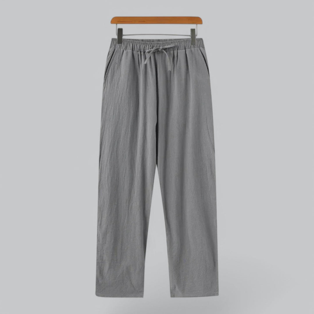 Linen Blend Relaxed Fit Summer Pants - Armoire Melbourne
