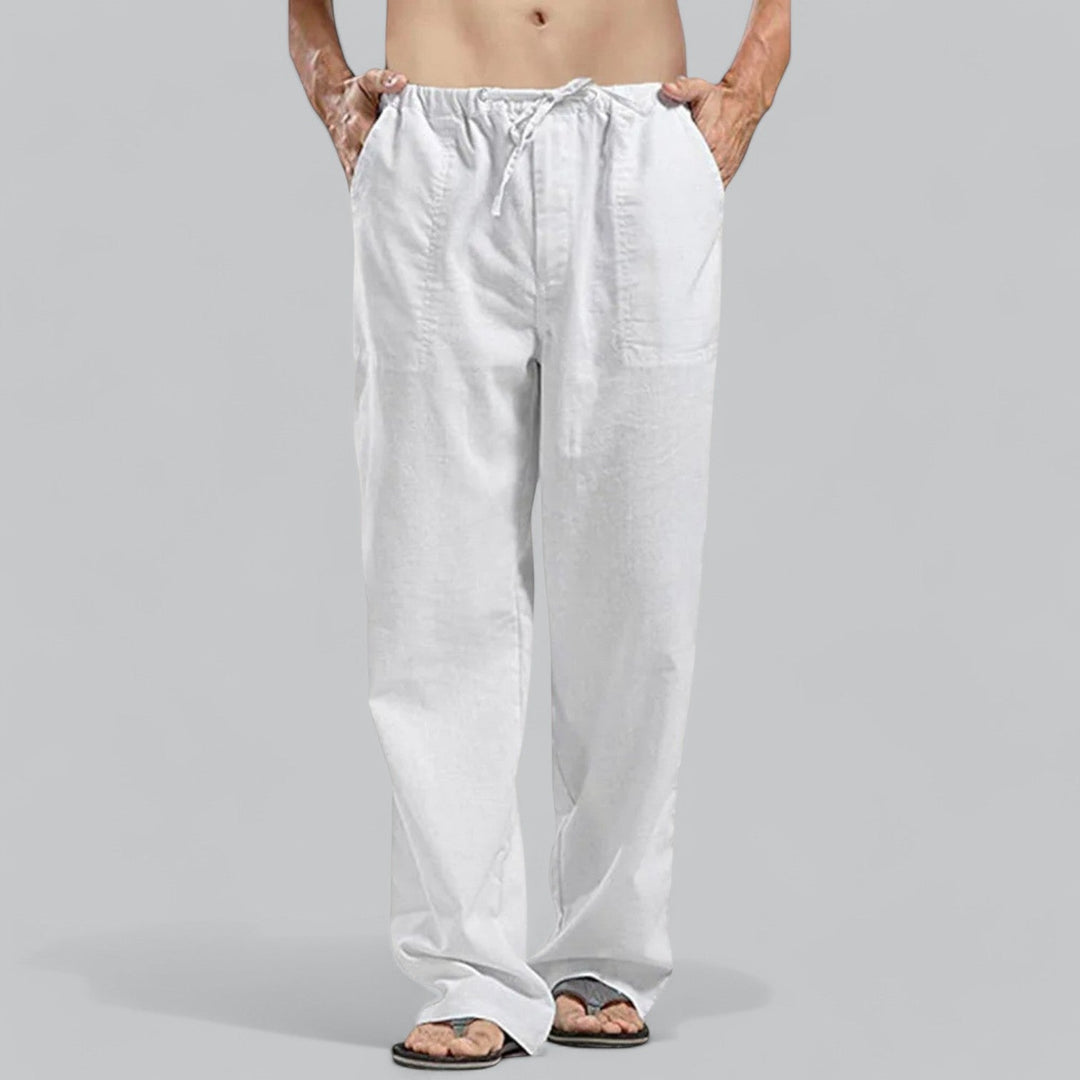 Linen Blend Trousers for Men - Armoire Melbourne
