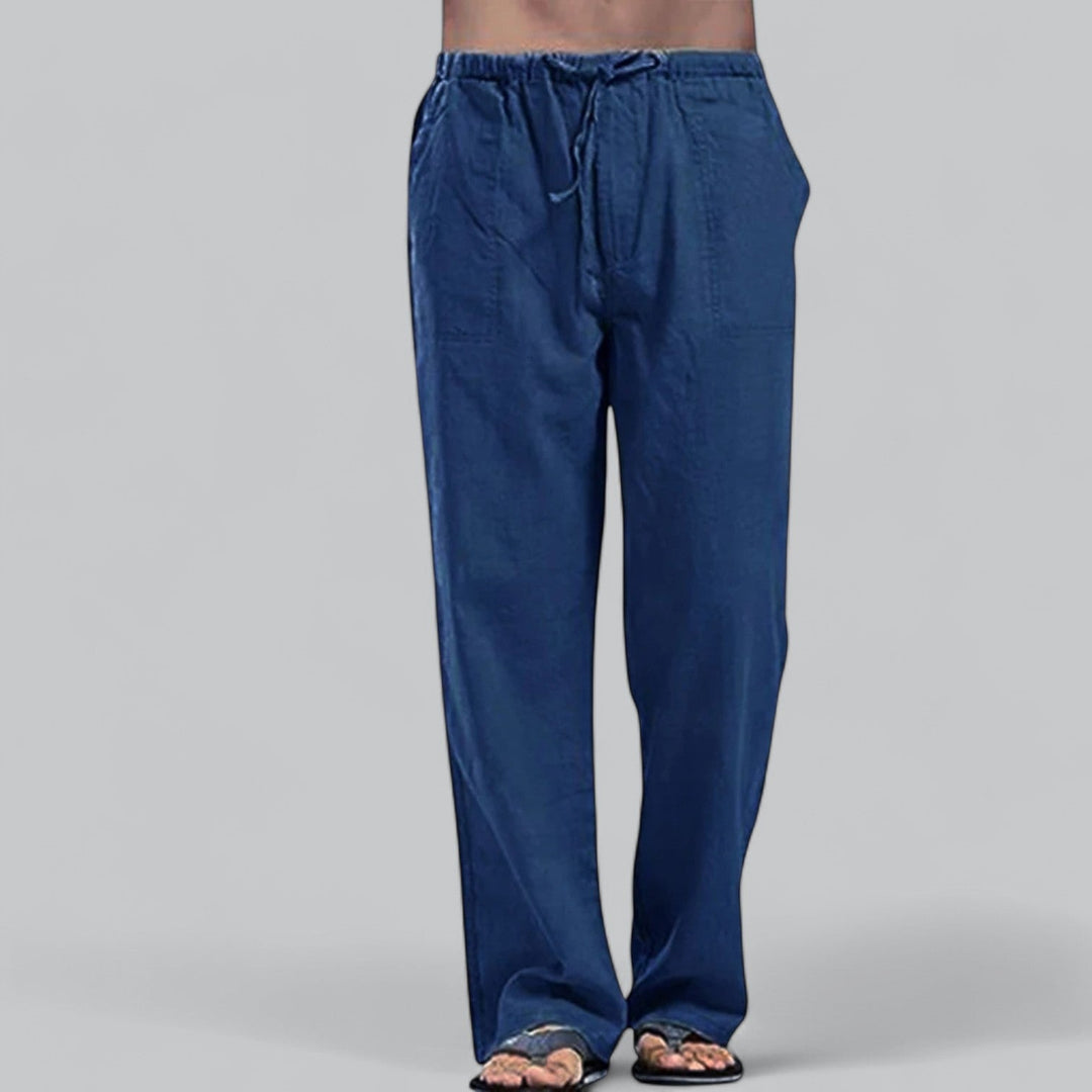 Linen Blend Trousers for Men - Armoire Melbourne