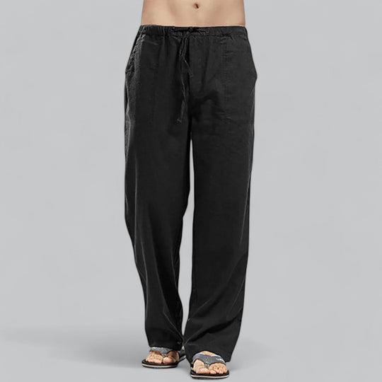 Linen Blend Trousers for Men - Armoire Melbourne