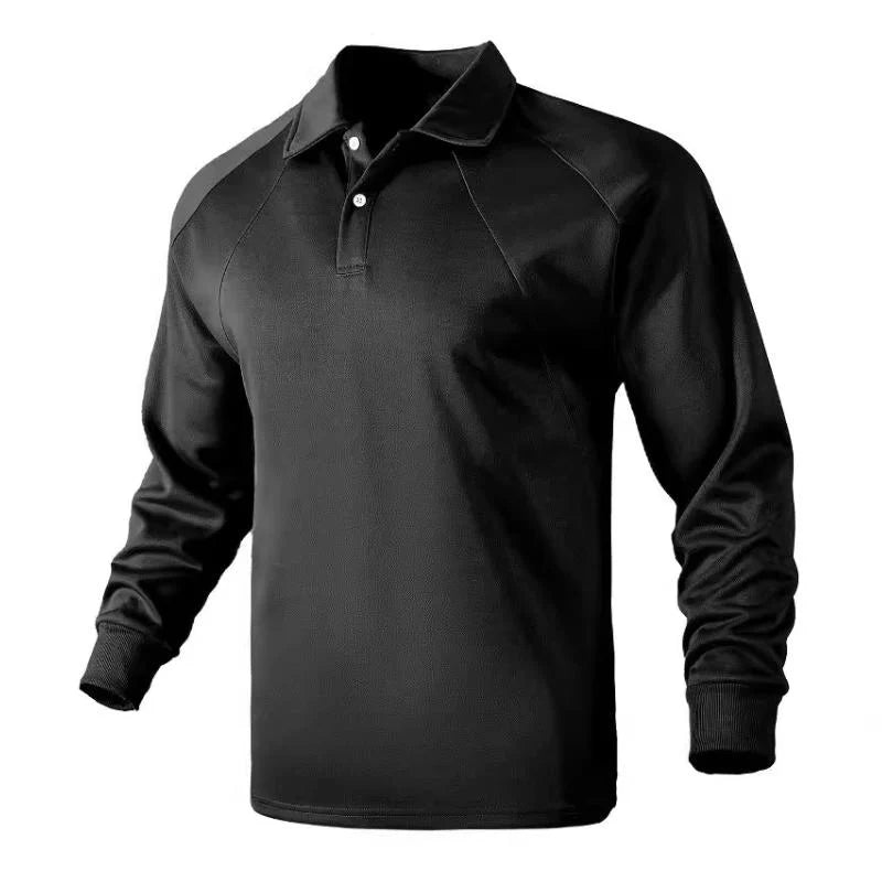 Long-Sleeve Polo Shirt for Men | Lightweight and Comfortable - Armoire Melbourne