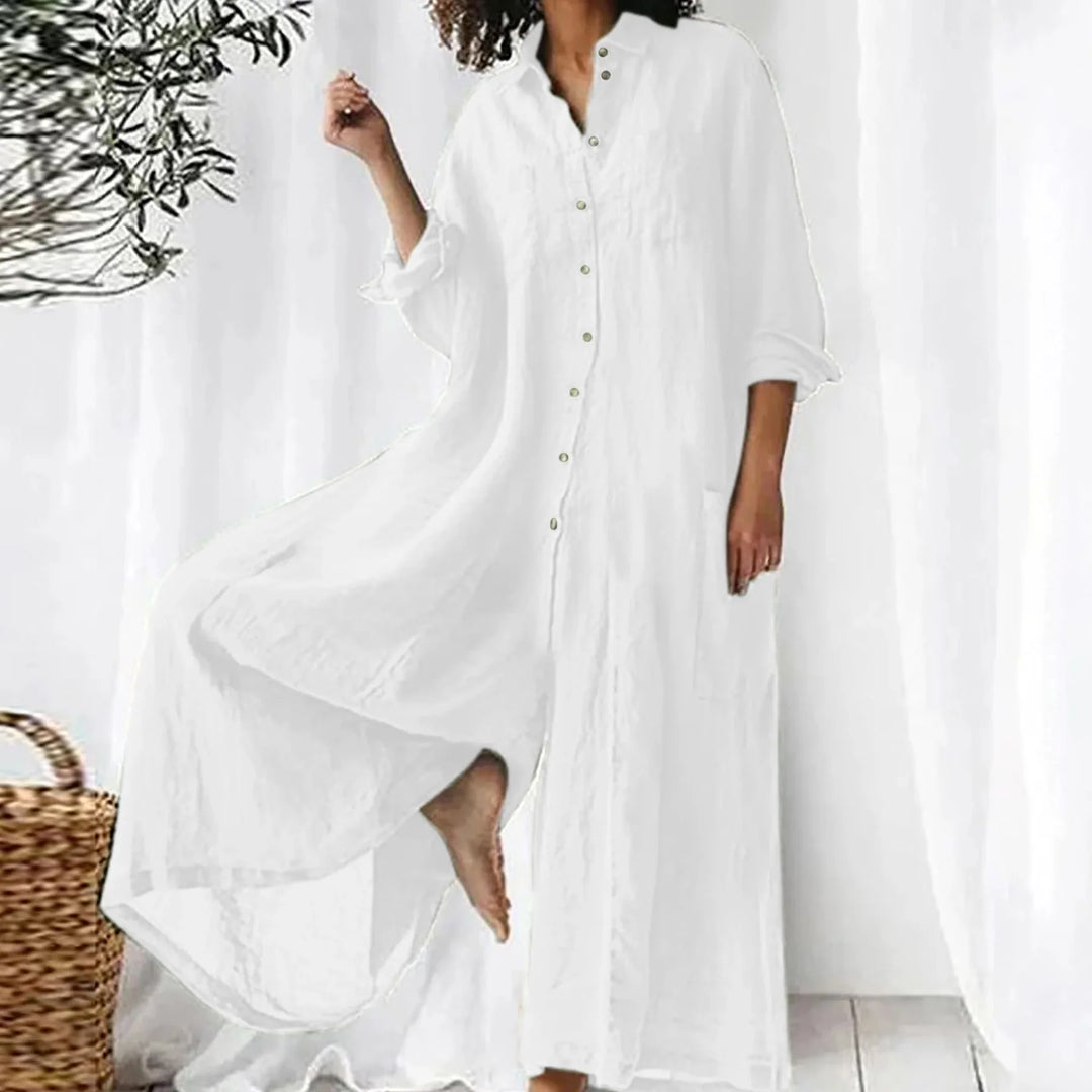 Relaxed Fit Linen Jumpsuit for Women