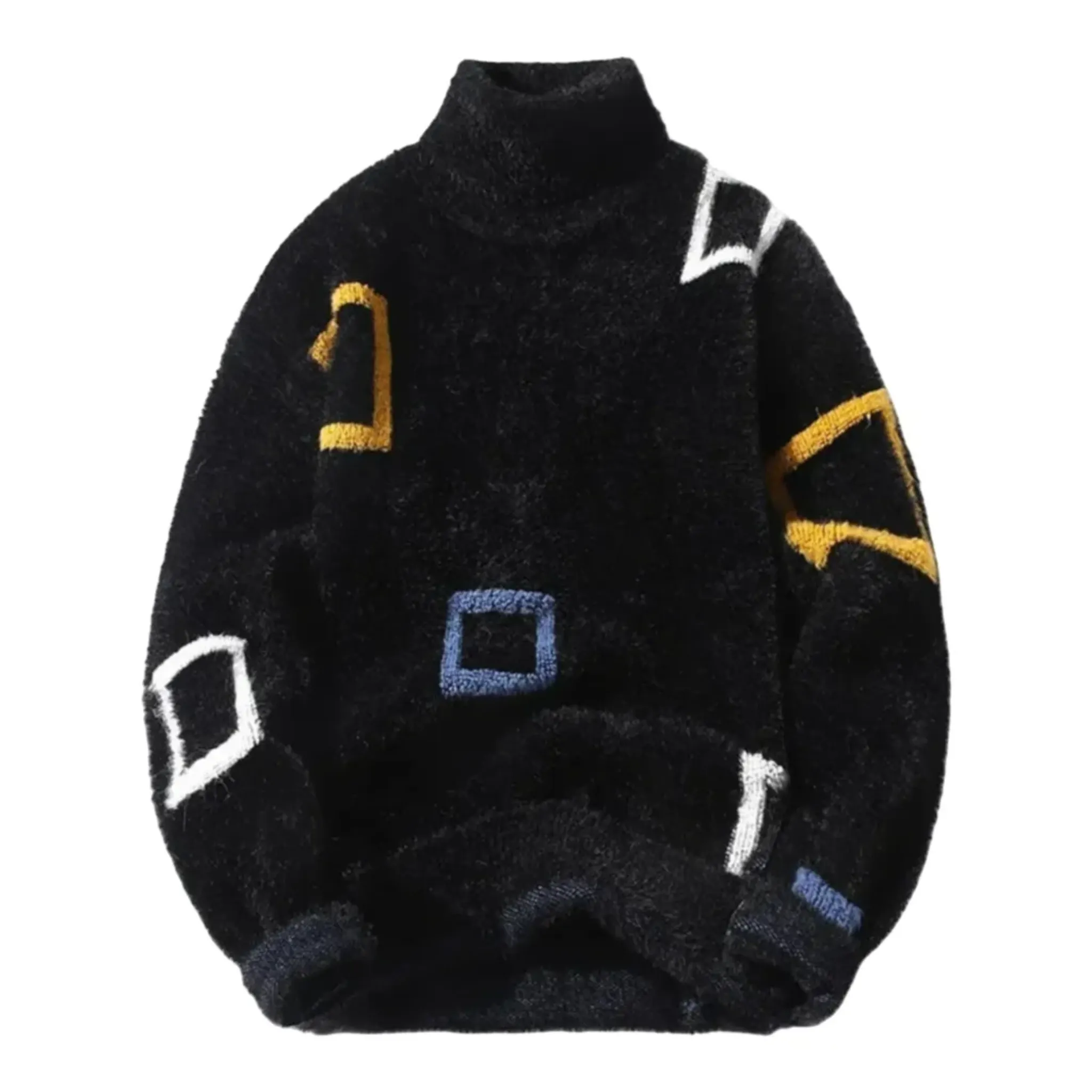 Men's Abstract Geometric Patterned Sweater - Armoire Melbourne