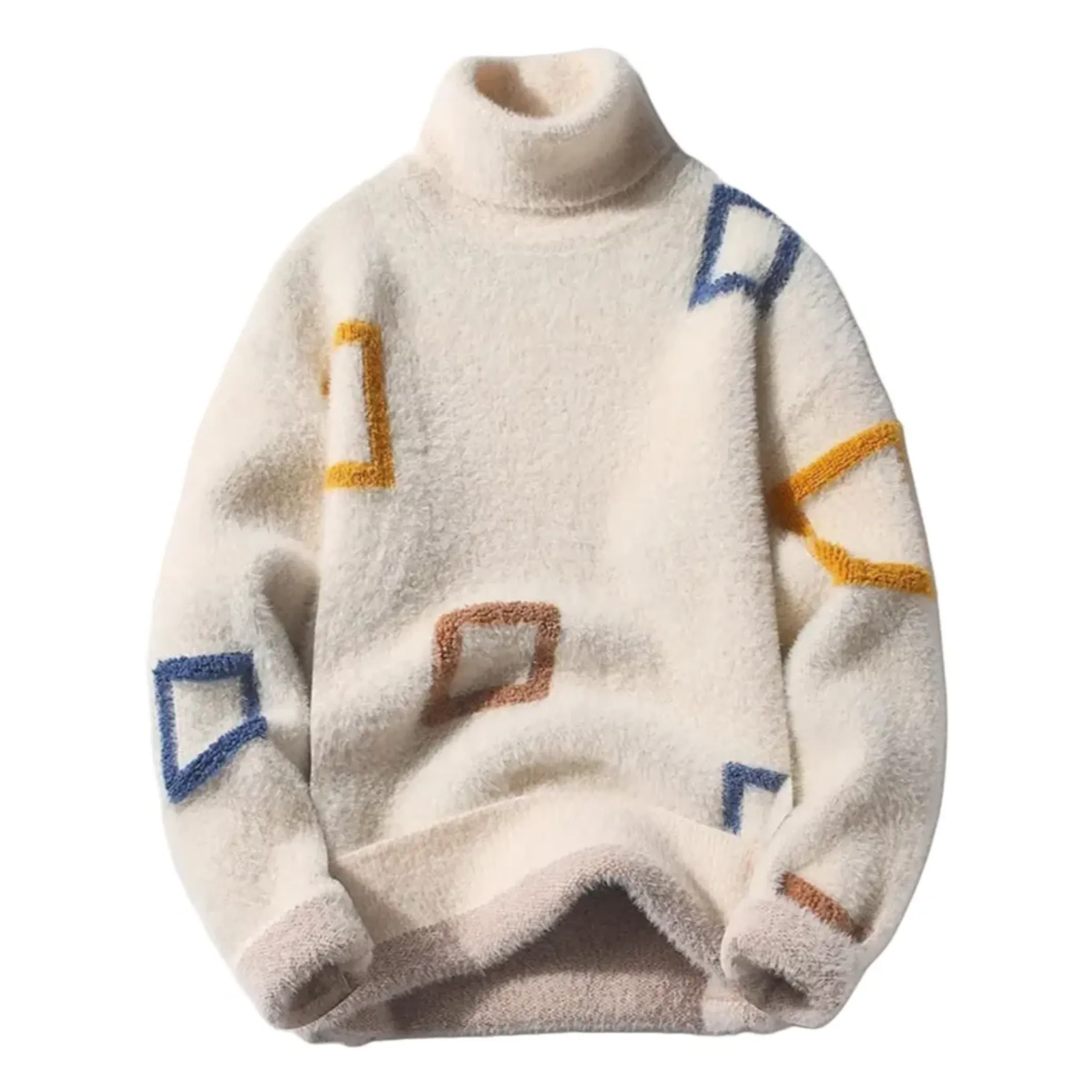 Men's Abstract Geometric Patterned Sweater - Armoire Melbourne