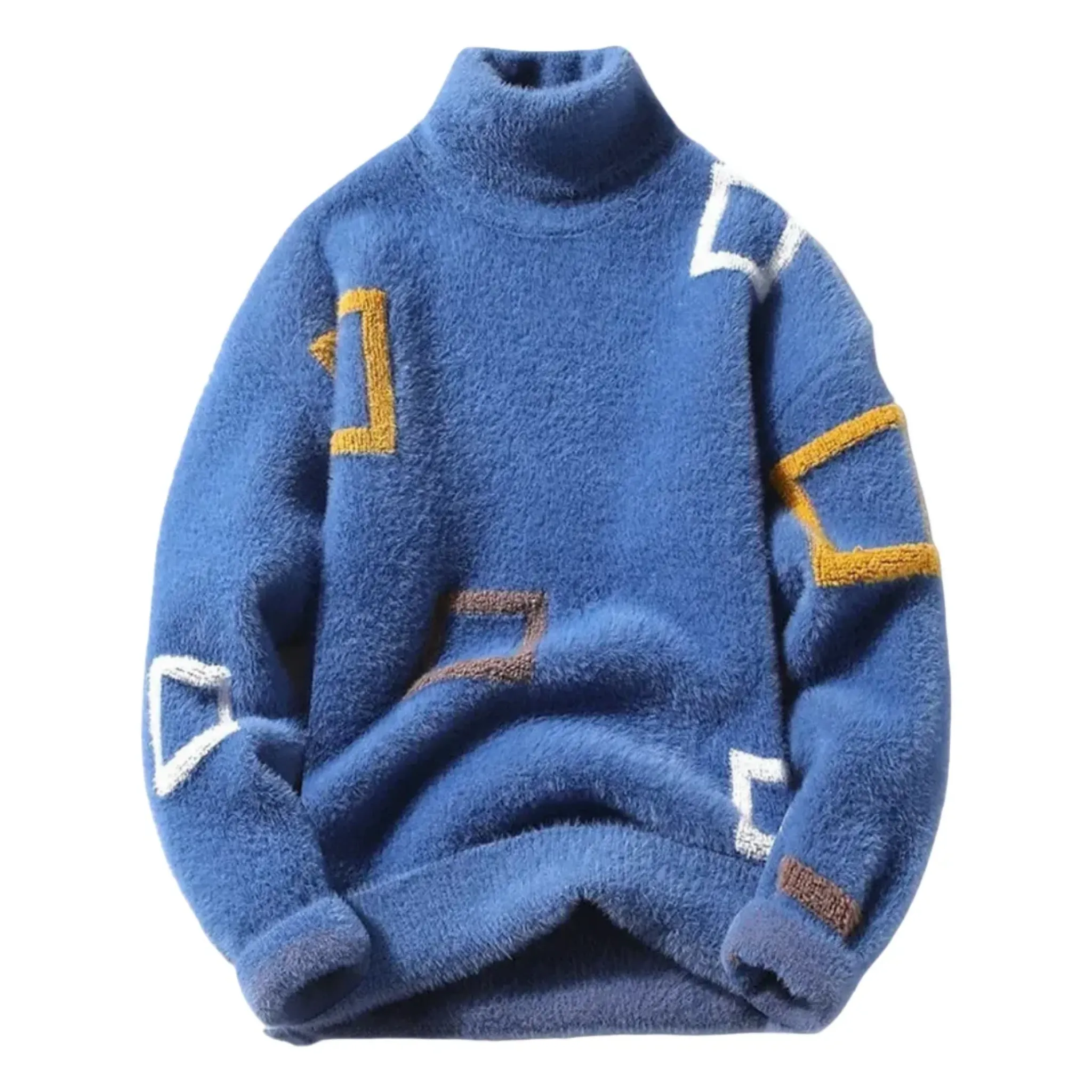Men's Abstract Geometric Patterned Sweater - Armoire Melbourne