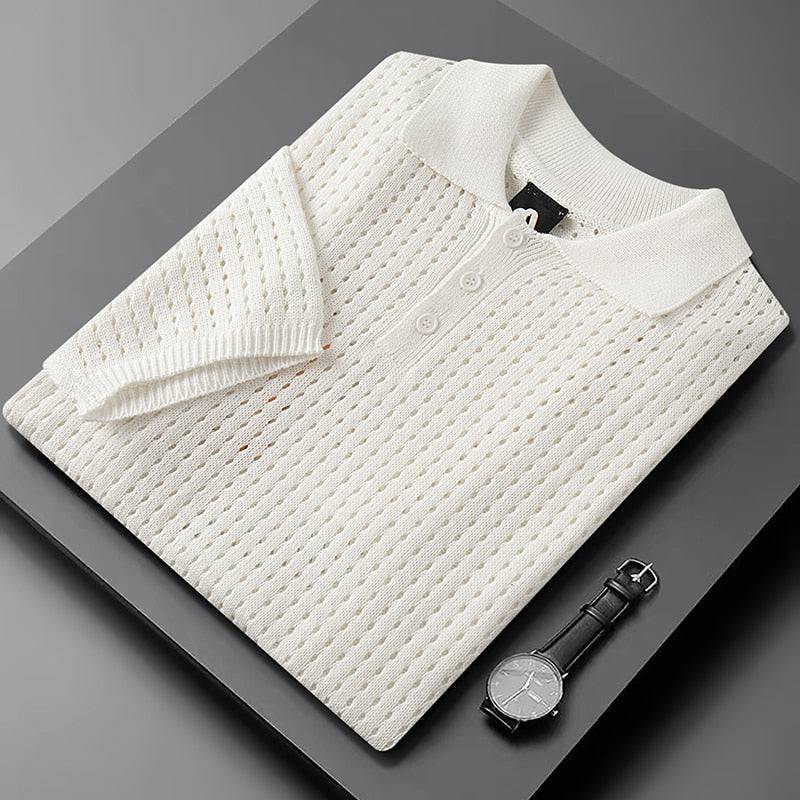Men's Breathable Short Sleeve Polo For Summer - Armoire Melbourne