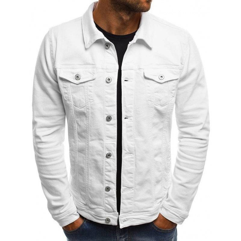 Men's Button Denim Jacket - Armoire Melbourne