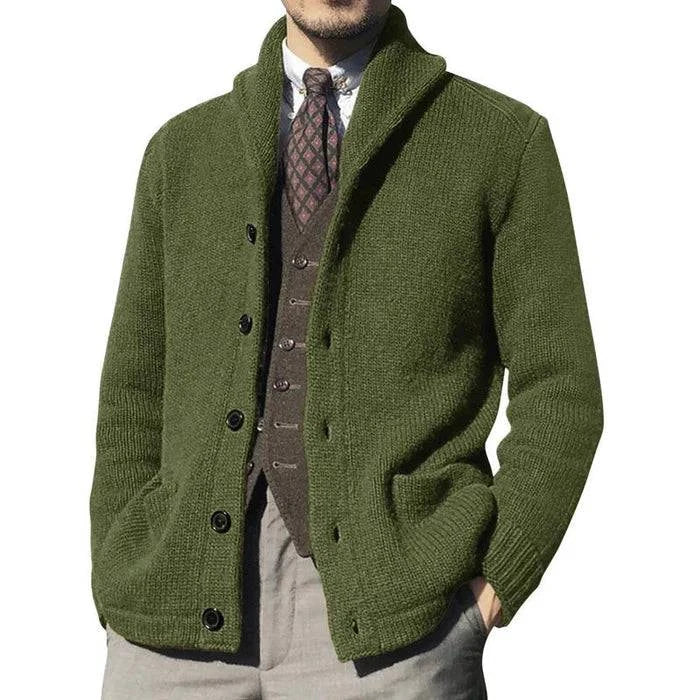 Men's Button Knit Jacket - Armoire Melbourne