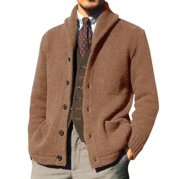 Men's Button Knit Jacket - Armoire Melbourne