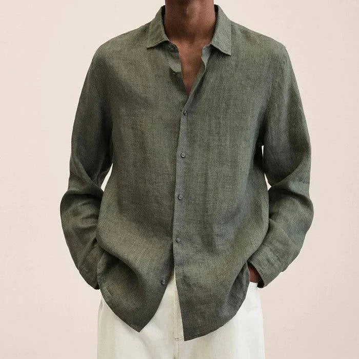 Men's Button Long Sleeve Shirt for Summer - Armoire Melbourne