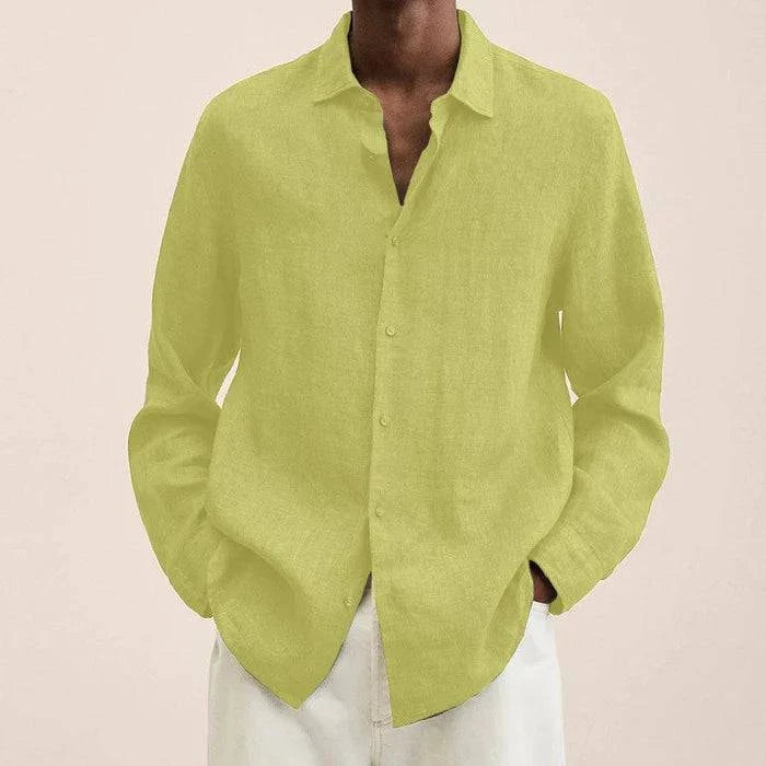Men's Button Long Sleeve Shirt for Summer - Armoire Melbourne