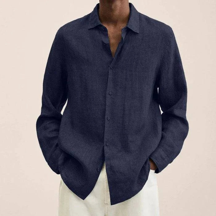 Men's Button Long Sleeve Shirt for Summer - Armoire Melbourne