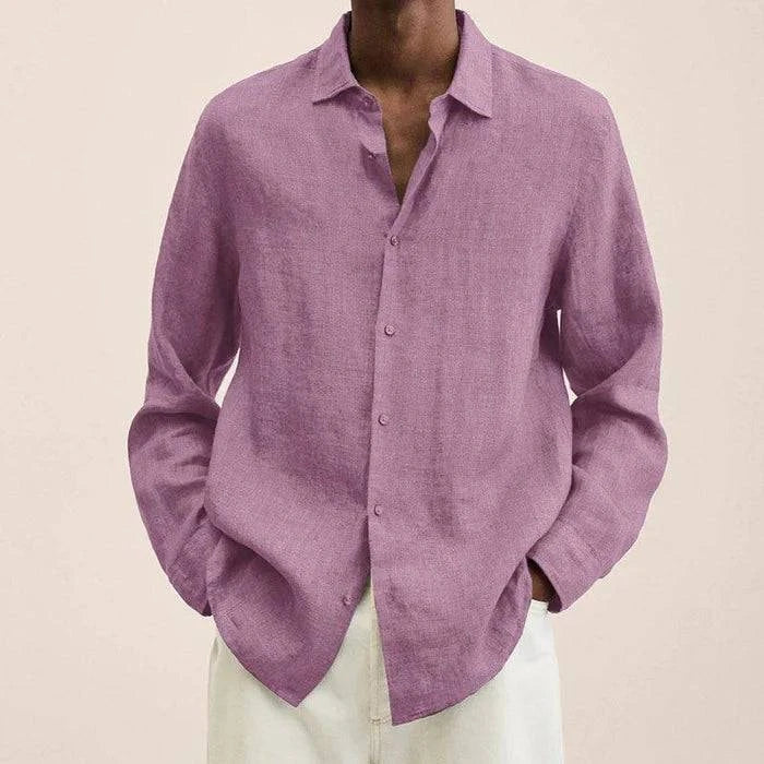 Men's Button Long Sleeve Shirt for Summer - Armoire Melbourne