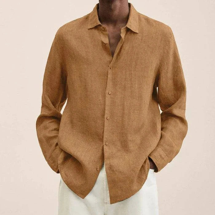 Men's Button Long Sleeve Shirt for Summer - Armoire Melbourne
