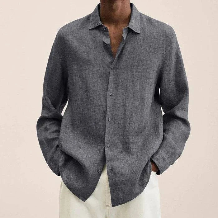 Men's Button Long Sleeve Shirt for Summer - Armoire Melbourne