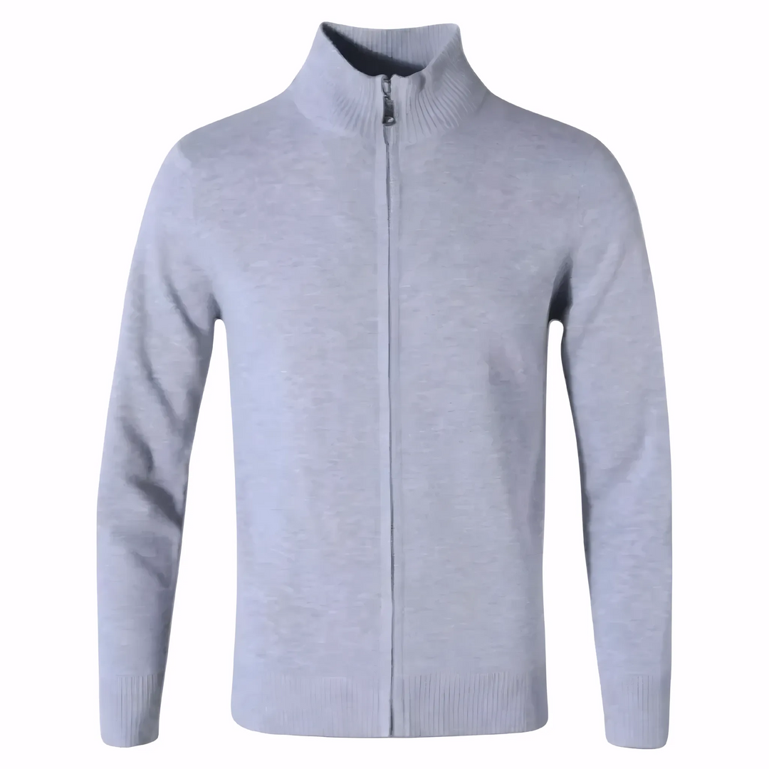 Men's Classic Full-Zip Knitted Cardigan - Armoire Melbourne