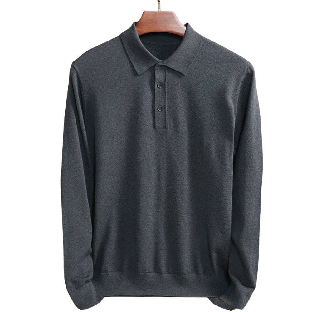 Men’s Classic Long Sleeve Polo Shirt - Armoire Melbourne
