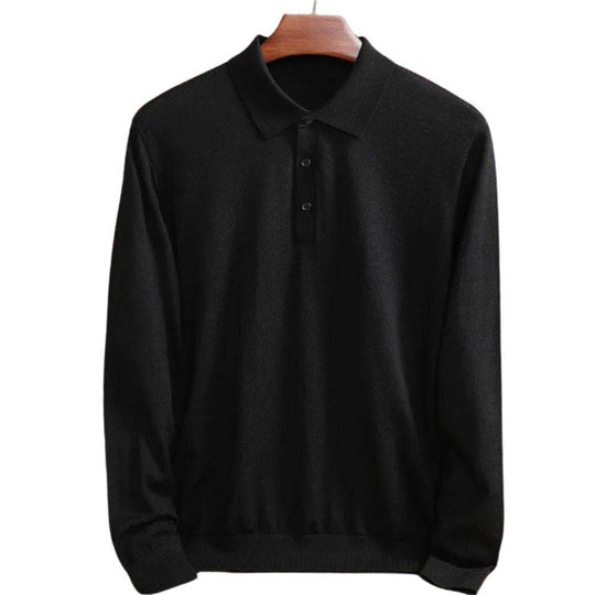 Men’s Classic Long Sleeve Polo Shirt - Armoire Melbourne