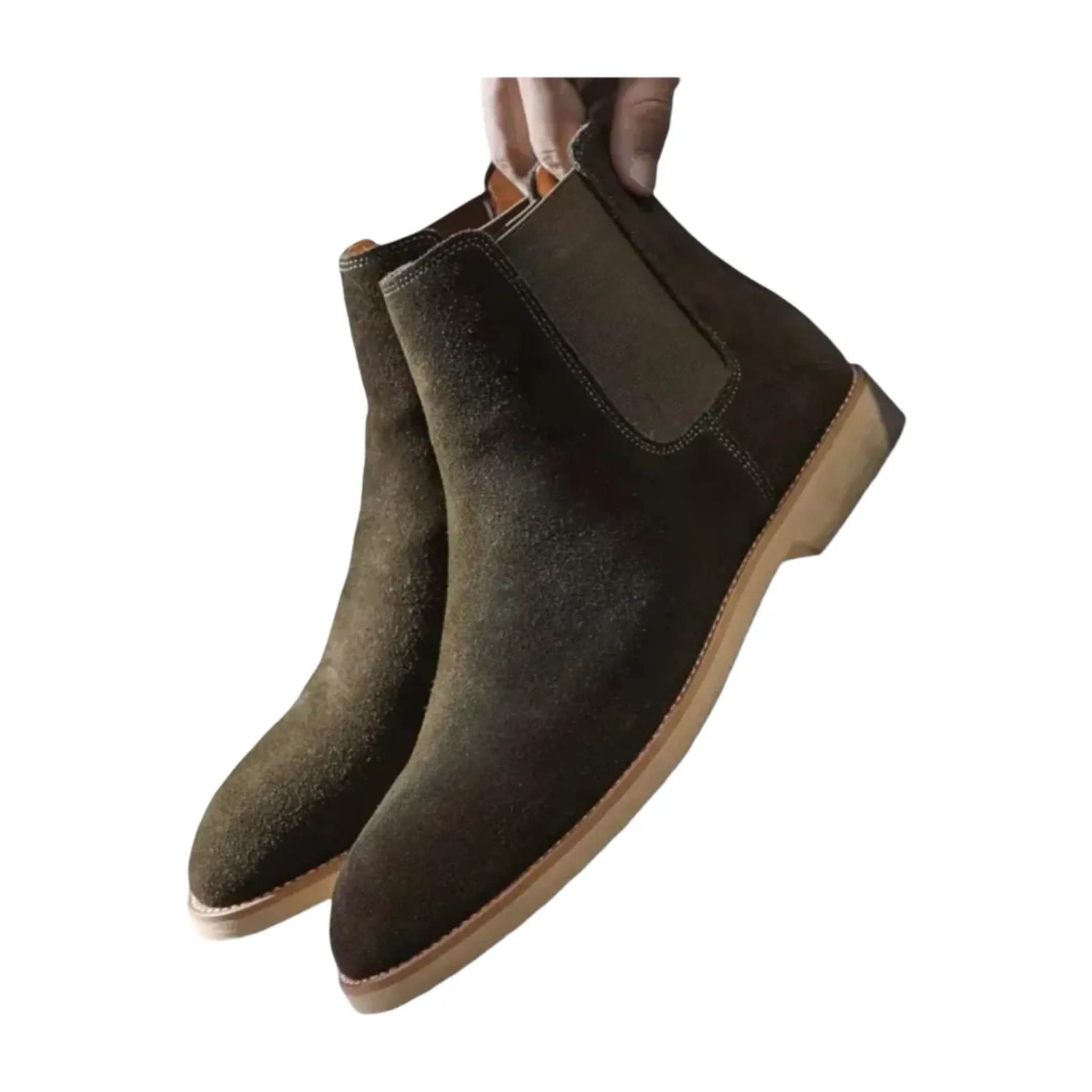 Men's Classic Suede Chelsea Boots - Armoire Melbourne