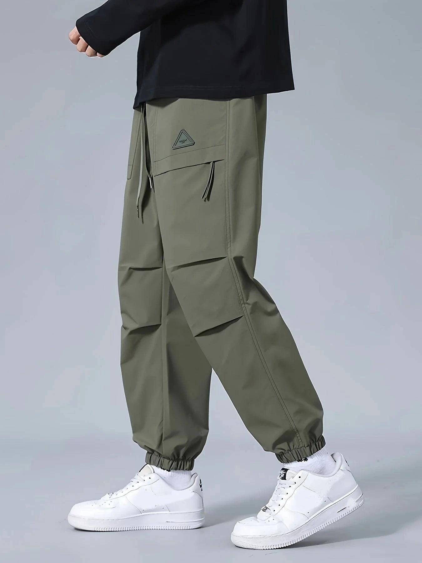 Men's Cuffed Nylon Pants - Armoire Melbourne