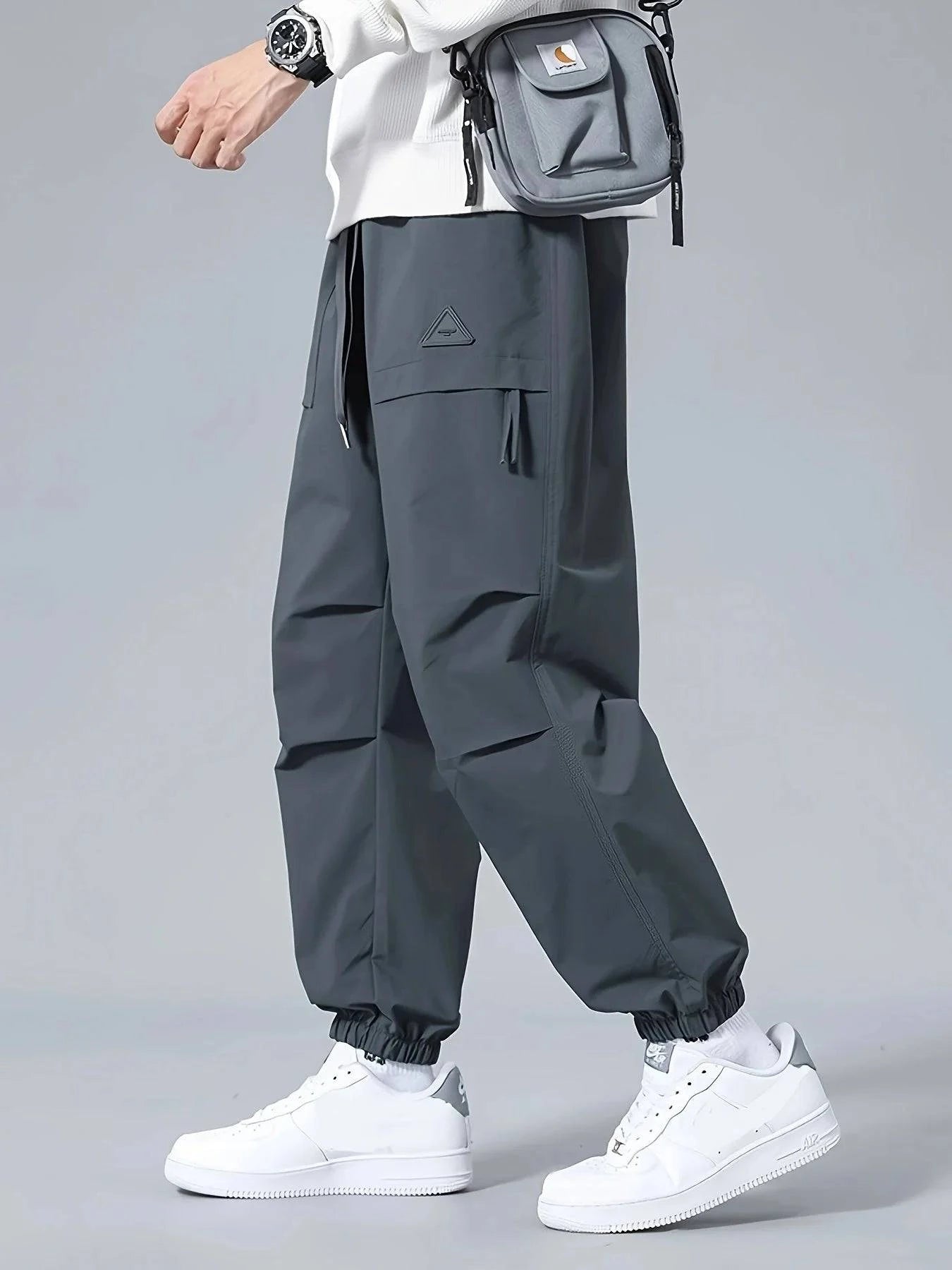 Men's Cuffed Nylon Pants - Armoire Melbourne