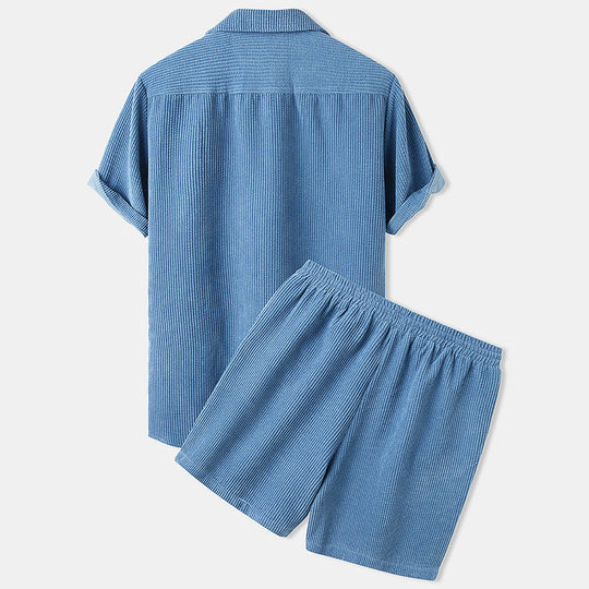 Men's Elegant Shirt and Short Set - Summer Collection - Armoire Melbourne