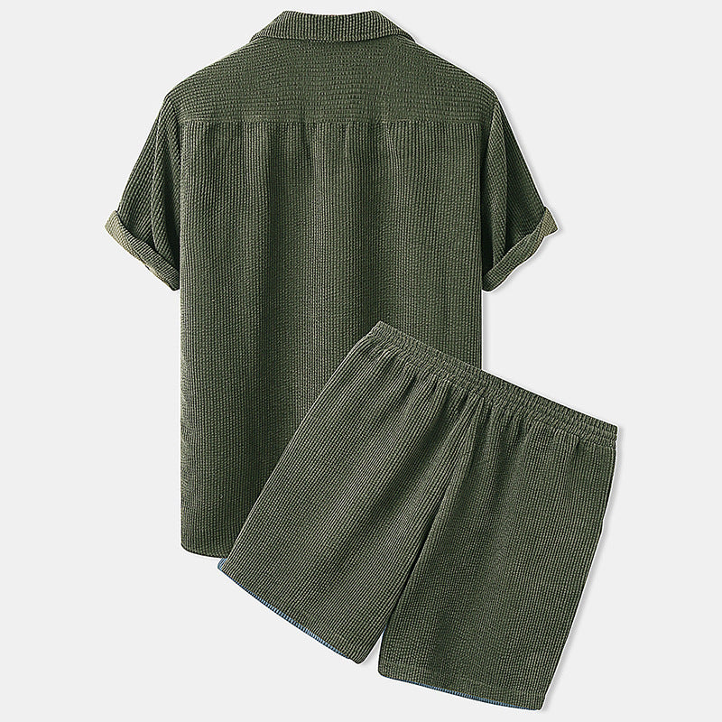Men's Elegant Shirt and Short Set - Summer Collection - Armoire Melbourne