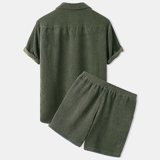 Men's Elegant Shirt and Short Set - Summer Collection - Armoire Melbourne