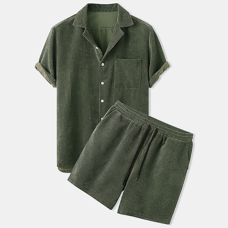 Men's Elegant Shirt and Short Set - Summer Collection - Armoire Melbourne