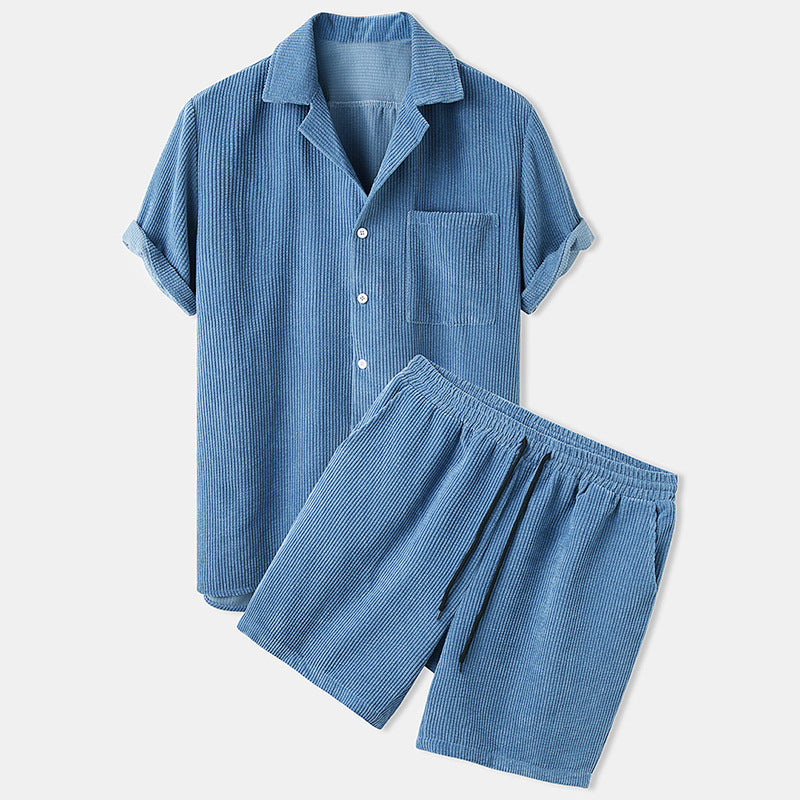 Men's Elegant Shirt and Short Set - Summer Collection - Armoire Melbourne