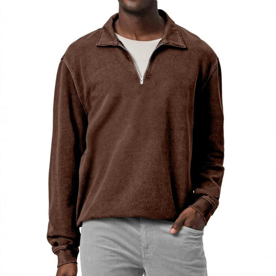 Men's Fleece Half-Zip Pullover | Relaxed and Stylish - Armoire Melbourne