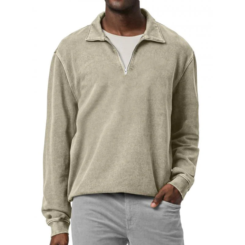 Men's Fleece Half-Zip Pullover | Relaxed and Stylish - Armoire Melbourne