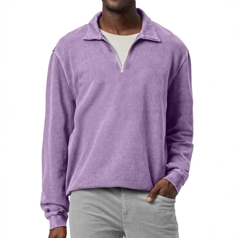 Men's Fleece Half-Zip Pullover | Relaxed and Stylish - Armoire Melbourne