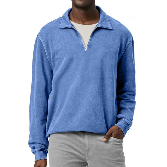Men's Fleece Half-Zip Pullover | Relaxed and Stylish - Armoire Melbourne