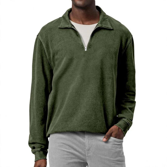 Men's Fleece Half-Zip Pullover | Relaxed and Stylish - Armoire Melbourne