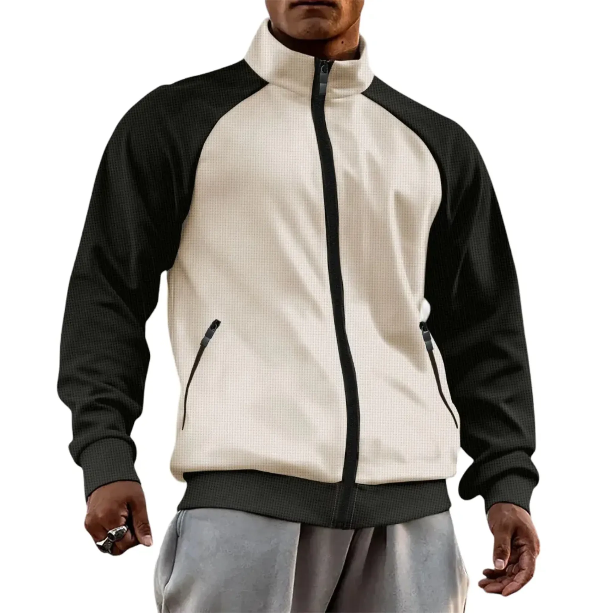 Men's High-Neck Lightweight Bomber Jacket - Armoire Melbourne