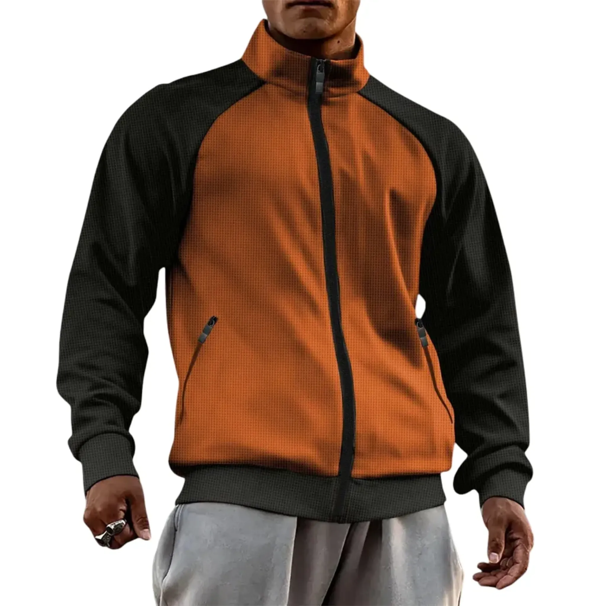 Men's High-Neck Lightweight Bomber Jacket - Armoire Melbourne