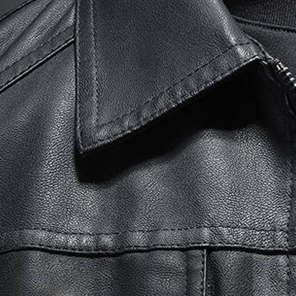 Men's Leather Biker Jacket - Armoire Melbourne