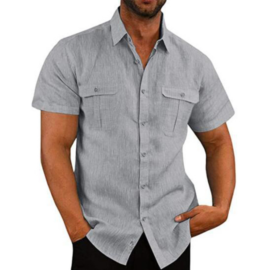 Men's Lightweight Linen Blend Shirt - Armoire Melbourne