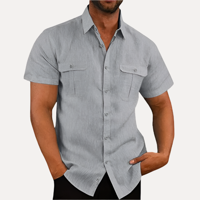 Men's Lightweight Linen Blend Shirt - Armoire Melbourne