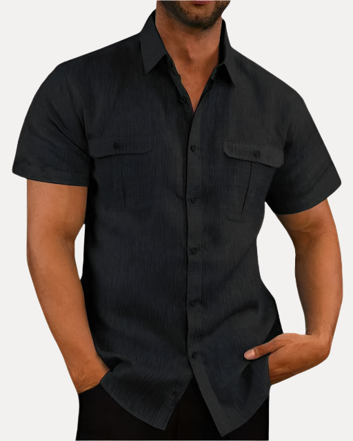 Men's Lightweight Linen Blend Shirt - Armoire Melbourne