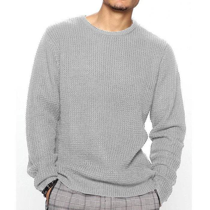 Men's Loose Round Neck Loose Sweater - Armoire Melbourne