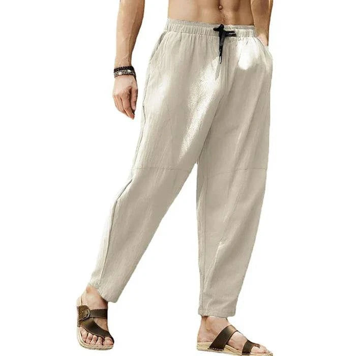 Men's Loose Solid Color Drawstring Pants - Armoire Melbourne
