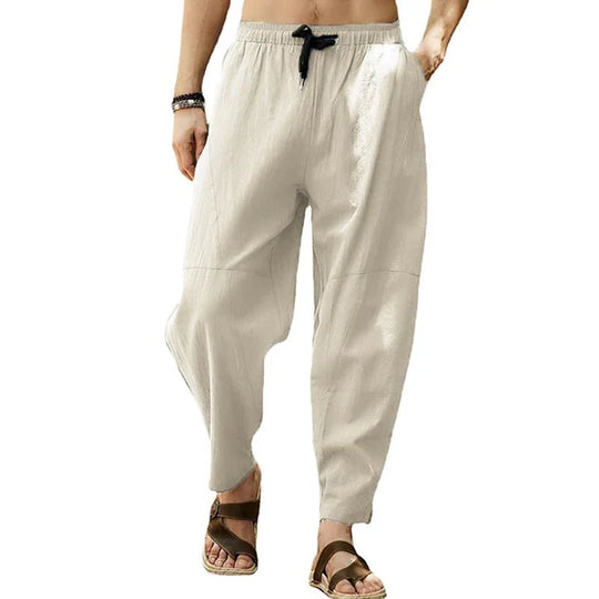 Men's Loose Solid Color Drawstring Pants - Armoire Melbourne
