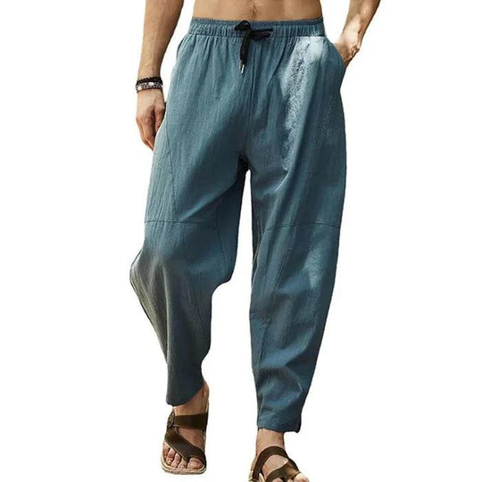 Men's Loose Solid Color Drawstring Pants - Armoire Melbourne