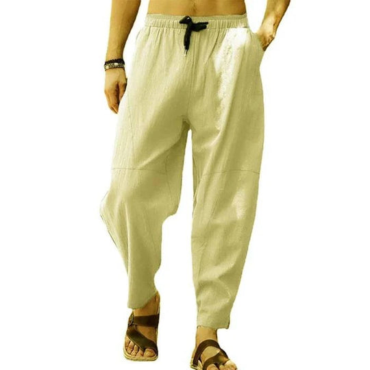 Men's Loose Solid Color Drawstring Pants - Armoire Melbourne